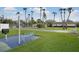 Recreation area with shuffleboard, seating, and a grill, perfect for enjoying the outdoors at 2907 51St W Ave, Bradenton, FL 34205