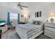 Inviting bedroom featuring stylish decor, a comfortable bed, and a dedicated work area at 2907 51St W Ave, Bradenton, FL 34205