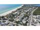 Birds eye view of beach neighborhood, in a tranquil tropical setting at 3007 Avenue E # A, Holmes Beach, FL 34217