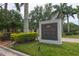 Turtle Rock on Palmer Ranch community sign surrounded by lush landscaping at 4705 Sweetmeadow Cir, Sarasota, FL 34238