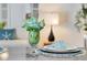 Close-up of staged table decor in the living room at 7115 11Th W Ave, Bradenton, FL 34209