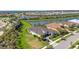 Aerial view of gorgeous home with large lawn at 8901 Artisan Way, Sarasota, FL 34240