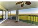 Large screened balcony features beautiful water views and is perfect for relaxing and enjoying the scenery at 1153 Edgewater Cir, Bradenton, FL 34209