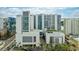 Exterior shot of luxury condos with large windows and modern architecture in a waterfront location at 1155 N Gulfstream Ave # 1709, Sarasota, FL 34236