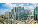 Stunning exterior view of a modern, high-rise condominium with stylish balconies at 1155 N Gulfstream Ave # 1709, Sarasota, FL 34236