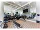 Well-equipped gym with state-of-the-art equipment, mirrored walls, and ample space for workouts at 1155 N Gulfstream Ave # 1709, Sarasota, FL 34236