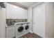 Efficient laundry room with modern appliances and ample cabinet space at 1155 N Gulfstream Ave # 1709, Sarasota, FL 34236