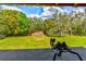 Private shooting range behind the house with built in gun stand and privacy fence at 15890 County Road 675, Parrish, FL 34219