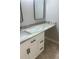 Bathroom vanity features double sinks, grey quartz countertop, and black hardware at 1697 Brookhouse Cir # 116, Sarasota, FL 34231