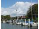 View of sail boats docked at the marina with boat dock in the background at 1697 Brookhouse Cir # 116, Sarasota, FL 34231