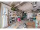 Garage with ample storage, shelving, and an organization system at 215 Santarem Cir, Punta Gorda, FL 33983