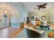Spacious living room with an open floor plan and stylish decor at 28 Dominica Dr, Englewood, FL 34223