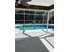 Inviting screened-in pool with ample deck space, perfect for relaxation and outdoor entertaining at 3722 S Cranberry Blvd, North Port, FL 34286
