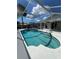 Inviting pool with sun deck, set within a screened enclosure, providing privacy at 3722 S Cranberry Blvd, North Port, FL 34286