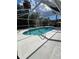 Outdoor oasis with refreshing pool, set within a screened enclosure, providing privacy at 3722 S Cranberry Blvd, North Port, FL 34286