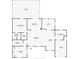Floor plan of the house with details of the primary bedroom, kitchen, living room, den and bathrooms at 4210 Pandora Rd, Venice, FL 34293
