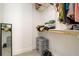 Spacious walk-in closet features ample shelving, hanging space, and practical storage solutions at 4210 Pandora Rd, Venice, FL 34293