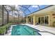 Inviting screened-in pool area offering a refreshing escape with comfortable seating and a bright, sunny atmosphere at 6114 Misty Oaks St, Sarasota, FL 34243