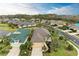 Picturesque aerial view of a residential area featuring beautiful homes and lush greenery at 12343 Halfmoon Lake Ter, Bradenton, FL 34211