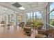 Bright lobby area with tropical views and comfortable wicker seating at 2320 Terra Ceia Bay Blvd # 406, Palmetto, FL 34221