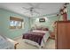 Comfortable main bedroom with a ceiling fan, neutral color and a window at 2320 Terra Ceia Bay Blvd # 406, Palmetto, FL 34221