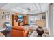 Bright living room with recessed ceilings, entertainment center, and comfortable seating at 2625 Yuma Ave, North Port, FL 34286