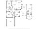 Detailed floor plan showcasing the layout of this spacious home, including bedrooms, kitchen, and living areas at 292 Long Meadow Ln, Rotonda West, FL 33947