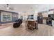 Open living space with kitchen and dining area, offering a seamless flow for entertaining and everyday living at 292 Long Meadow Ln, Rotonda West, FL 33947