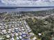Aerial view of property surrounded by the community and with water views, highlighting the location at 4103 12Th Street E Ct, Ellenton, FL 34222