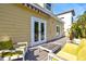 A charming deck with comfortable seating and sunny views, perfect for outdoor relaxation at 4117 Roberts Point Cir, Sarasota, FL 34242