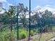 Green chain link fence protecting natural foliage from a residential area at 415 Oakwood E Blvd, Sarasota, FL 34237