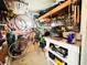 View of storage room, fully packed with tools and equipment at 415 Oakwood E Blvd, Sarasota, FL 34237