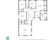 Detailed second floor plan including bedrooms, bathrooms, laundry, closets and room layouts at 820 Placid Lake Dr, Osprey, FL 34229