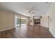 Hardwood floors connect indoor to outdoor spaces at 820 Placid Lake Dr, Osprey, FL 34229