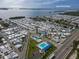 Aerial view of community near Longboat Pass and Anna Maria Island with pool at 10315 Cortez W Rd # 28-1, Bradenton, FL 34210