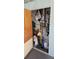 Storage shed with plywood door and shelving, ideal for tools and equipment at 10315 Cortez W Rd # 28-1, Bradenton, FL 34210