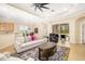 Spacious living room with an open layout is perfect for modern living and entertaining guests with ease at 12211 Lavender Loop, Bradenton, FL 34212