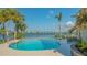 Backyard pool with a scenic view of the intercoastal waterway at 1300 Tangier Way, Sarasota, FL 34239