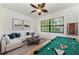 Living room featuring a pool table, window with blinds, and comfortable seating at 3751 Eagle Hammock Dr, Sarasota, FL 34240