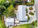 Birds eye view of the house showcasing manicured landscaping and the shiny metal roof at 503 Park Dr, Bradenton, FL 34209