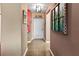Hallway with stylish wall art and a tiled floor at 6101 34Th W St # 33D, Bradenton, FL 34210