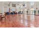 Large meeting room with high ceilings, elegant chandeliers, and abundant seating at 6101 34Th W St # 33D, Bradenton, FL 34210