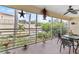 Screened patio offers tranquil views of the lush landscaping and community pool at 6101 34Th W St # 33D, Bradenton, FL 34210