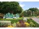 Mote Ranch community sign on the Braden River with lush landscaping at 6911 Stetson Street Cir, Sarasota, FL 34243