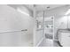 Beautiful bathroom with a glass-enclosed shower and modern fixtures at 12326 Blue Hill Trl, Bradenton, FL 34211