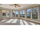 Bedroom with beautiful water view from numerous large windows at 3491 Bayou Sound, Longboat Key, FL 34228