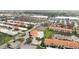 Overhead view of a vibrant community featuring a pool, tennis courts, and nearby shopping centers at 4240 Marseilles Ave # 3248, Sarasota, FL 34233