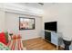 Cozy living room featuring modern furniture, neutral walls, and wood floors at 4240 Marseilles Ave # 3248, Sarasota, FL 34233