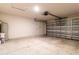 Unfinished two-car garage offering plenty of potential for customization and organization at 4757 Vaquero St, North Port, FL 34286