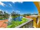 Balcony view of the lake and landscaped grounds at 501 Haben Blvd # 204, Palmetto, FL 34221